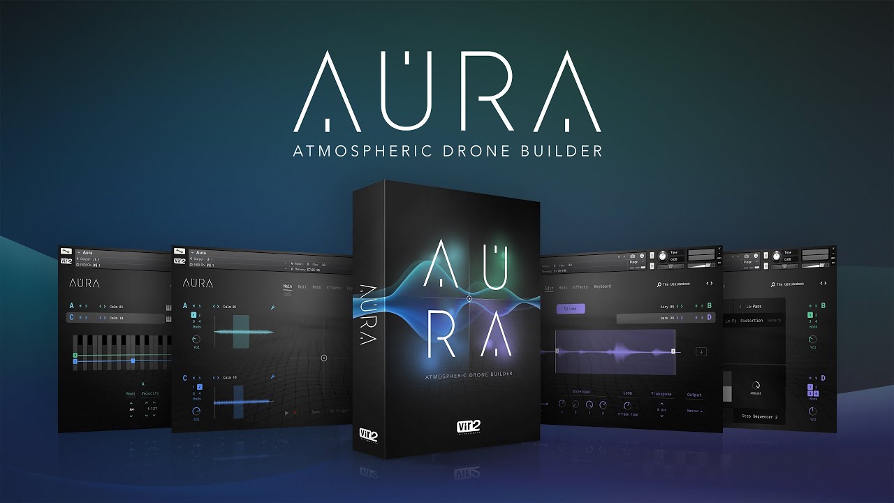 [大气氛围Drone生成器音源] Vir2 Instruments Aura Atmospheric Drone Builder v1.0.1 [KONTAKT]（5.09GB）插图