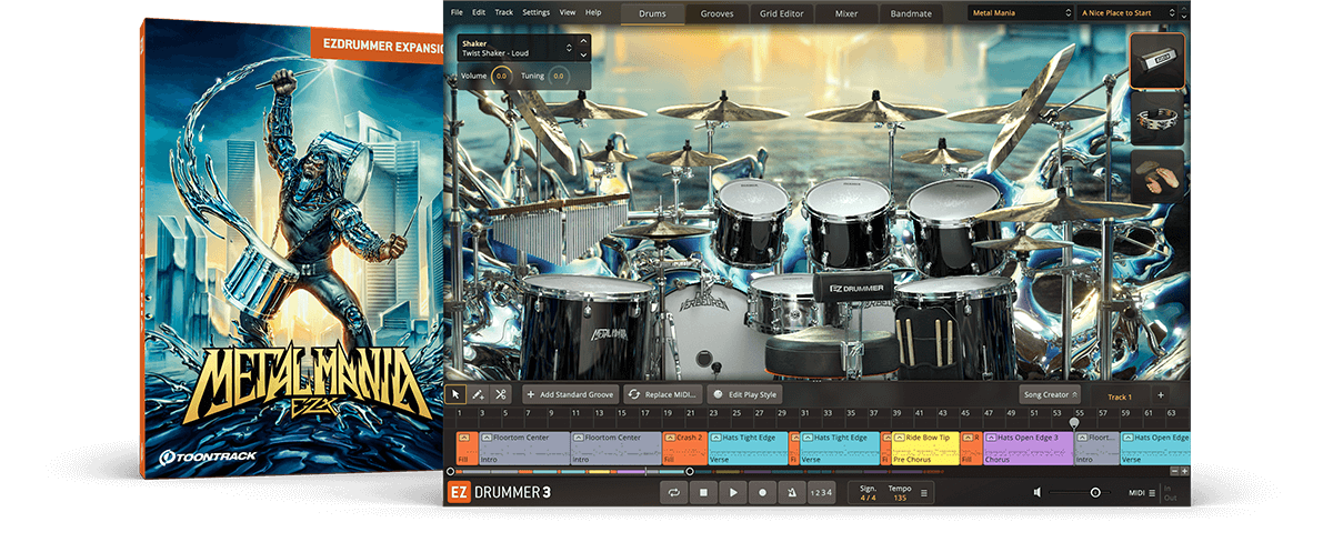 [EZDrummer,Superior Drummer扩展重金属] Toontrack Metal Mania EZX (SOUNDBANK)（12.89GB）插图