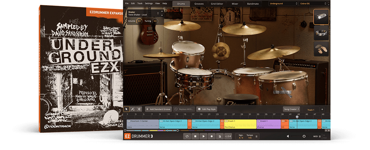 [EZDrummer,Superior Drummer扩展流行摇滚] Toontrack Underground EZX (SOUNDBANK)（2.43GB）插图