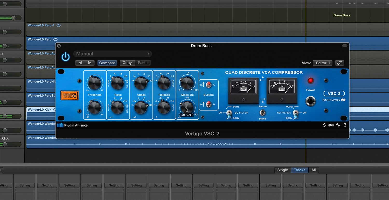 [插件联盟总线压缩器插件] Plugin Alliance Vertigo VSC-2 v1.15.1 [MacOS]（19MB）插图