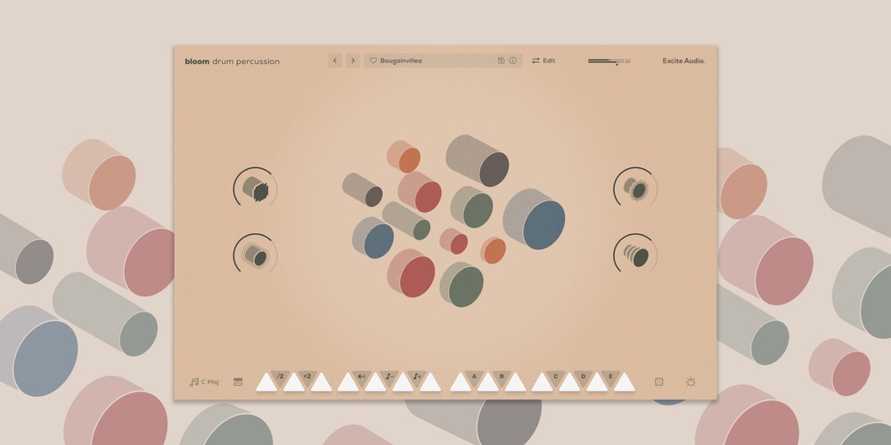 [拉丁非洲活力打击乐插件] Excite Audio Bloom Drum Percussion v1.0.0 [WiN, MacOS]（371MB）插图