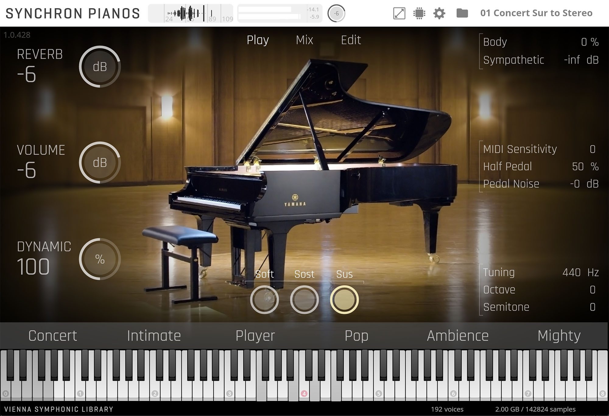 [维也纳雅马哈CFX音乐会三角钢琴] Vienna Symphonic Library Synchron Yamaha CFX (Resampling) v1.0.1 [KONTAKT]（121GB）插图1