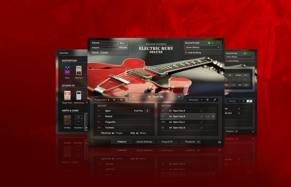 [复古流行爵士空心吉他音源] Native Instruments Session Guitarist Electric Ruby Deluxe v1.0.0 [KONTAKT]（17GB）插图1