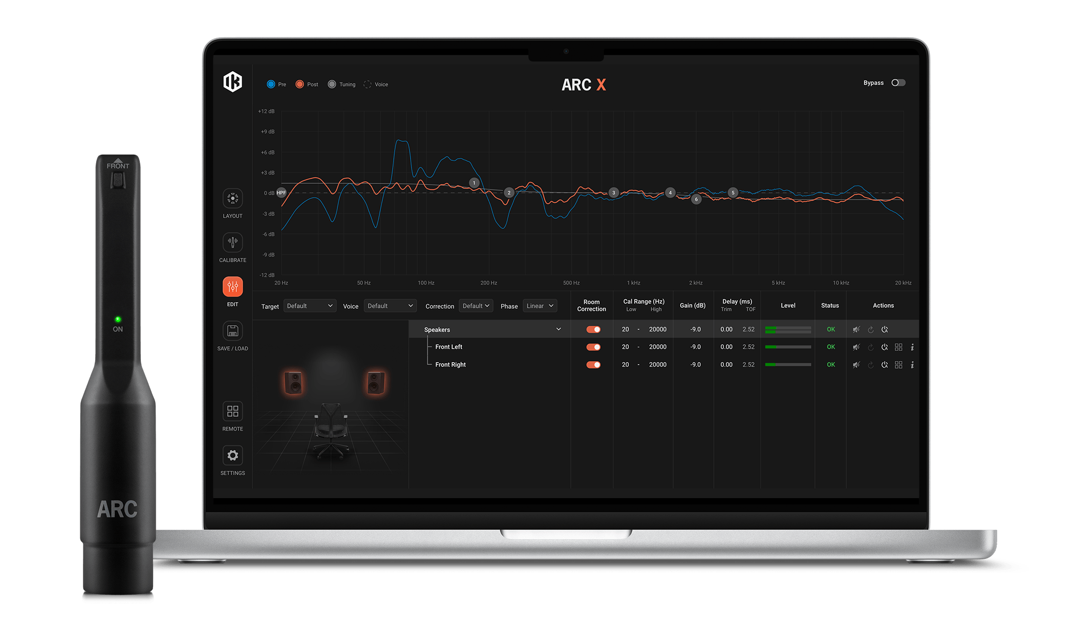 [声学校正与智能监听插件] IK Multimedia ARC X v1.0.0 U2B [MacOS]（62.75MB）插图