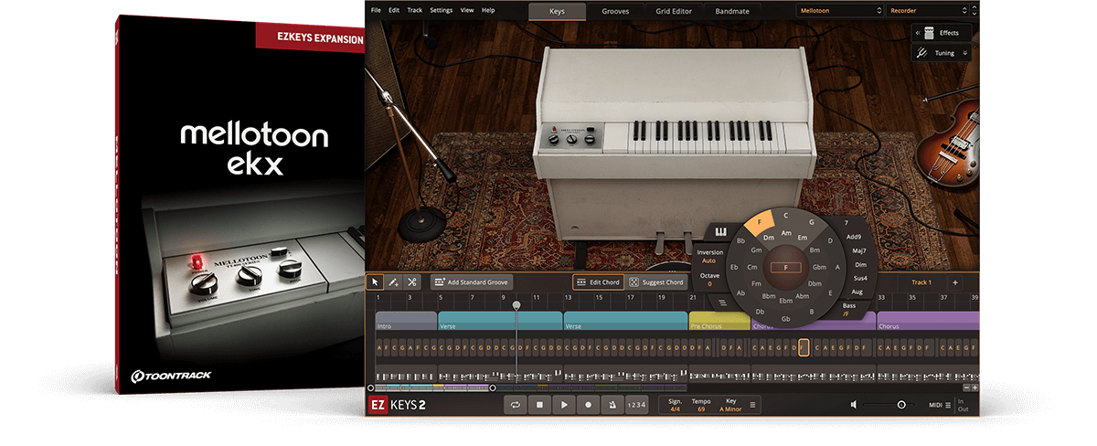 [EZkeys扩展经典键盘] Toontrack Mellotoon EKX v1.1.0 [WiN, MacOS]（700MB）插图