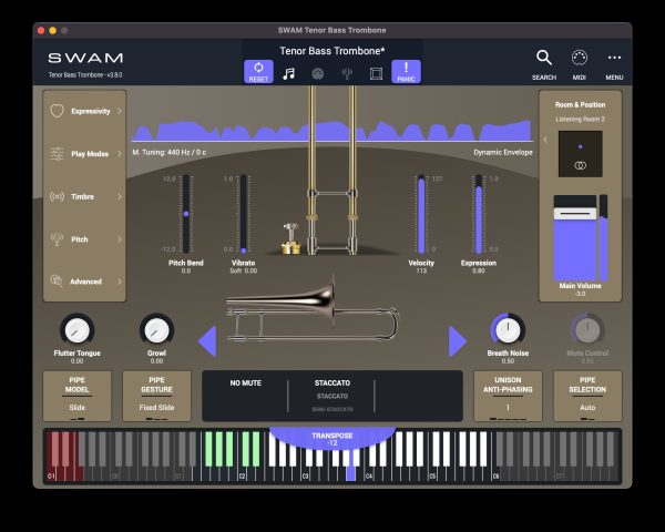 [物理建模独奏铜管乐器合集插件] Audio Modeling SWAM Solo Brass V3 v3.10.1 [WiN]（93.7MB）