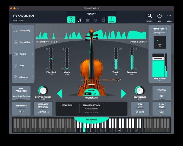 [物理建模弦乐独奏乐器插件] Audio Modeling SWAM Solo String V3 v3.10.1 [WiN]（73.3MB）