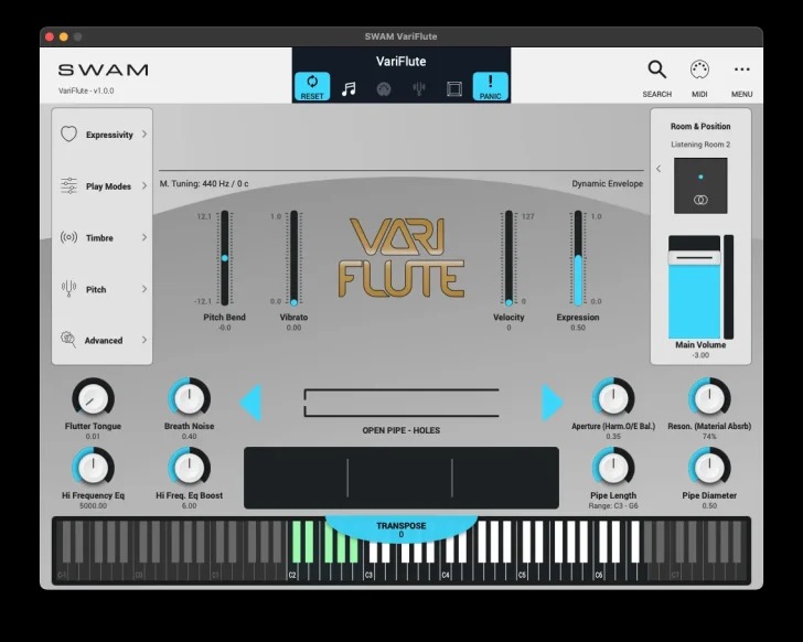 [物理建模笛子木管乐器插件] Audio Modeling SWAM VariFlute v1.0.1 [WiN]（26.7MB）插图