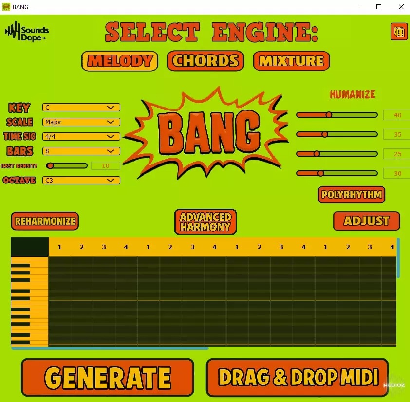 [旋律和声生成器] SoundsDope BANG by WASNTMEVIELDIDIT and GHXSTLINE 64 Bit [WiN]（19MB）插图