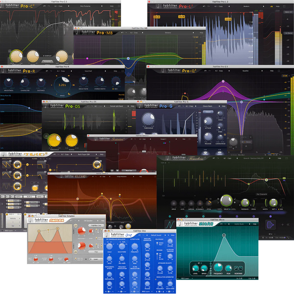 [肥波效果器插件包] FabFilter Total Bundle 2026.04.16 [MacOS]（347.67MB）插图
