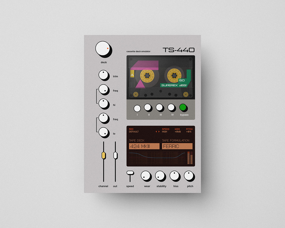 [磁带录音机模拟器插件] Superlunar TS-440 v1.2.0 [WiN, MacOS]（19.38MB）插图