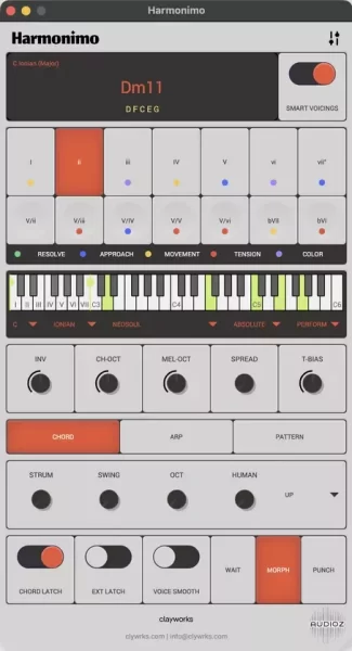 [和弦生成器插件] Clayworks Harmonimo v1.2.4 [WiN]（38.9MB）