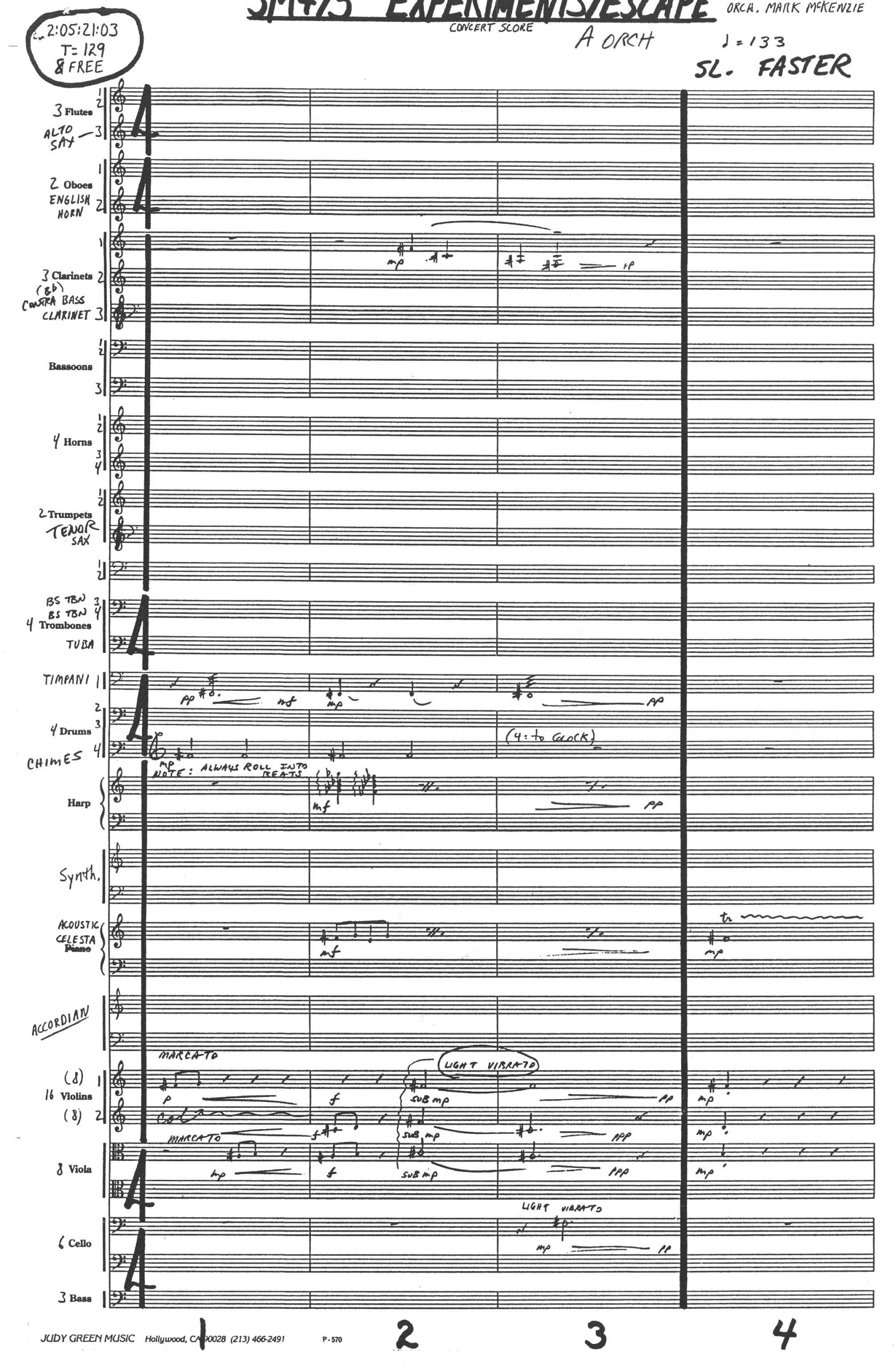 [艾伦·西尔维斯特里《回到未来》总谱] Danny Elfman The Nightmare Before Christmas Full Score Handwritten [PDF]（89MB）插图