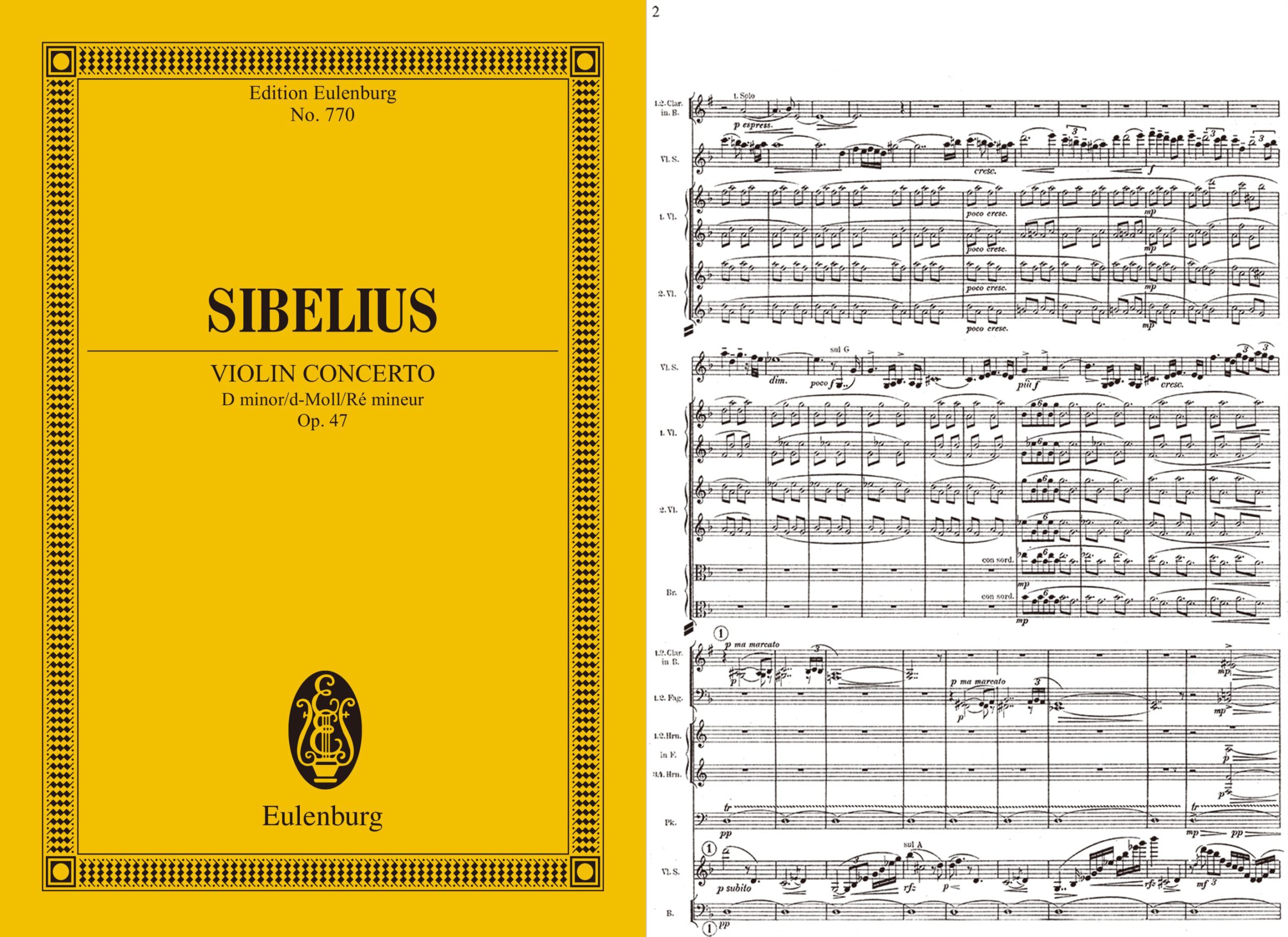 [小提琴协奏曲D小调Op.47] Violin Concerto D minor Op.47 True [PDF]（22MB）插图