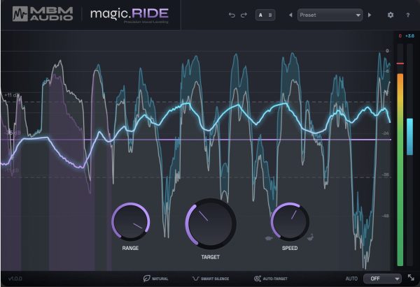 [自动人声音量平衡混音复制插件] MBM Audio magic.RIDE v1.3.1 [WiN]（6.87MB）