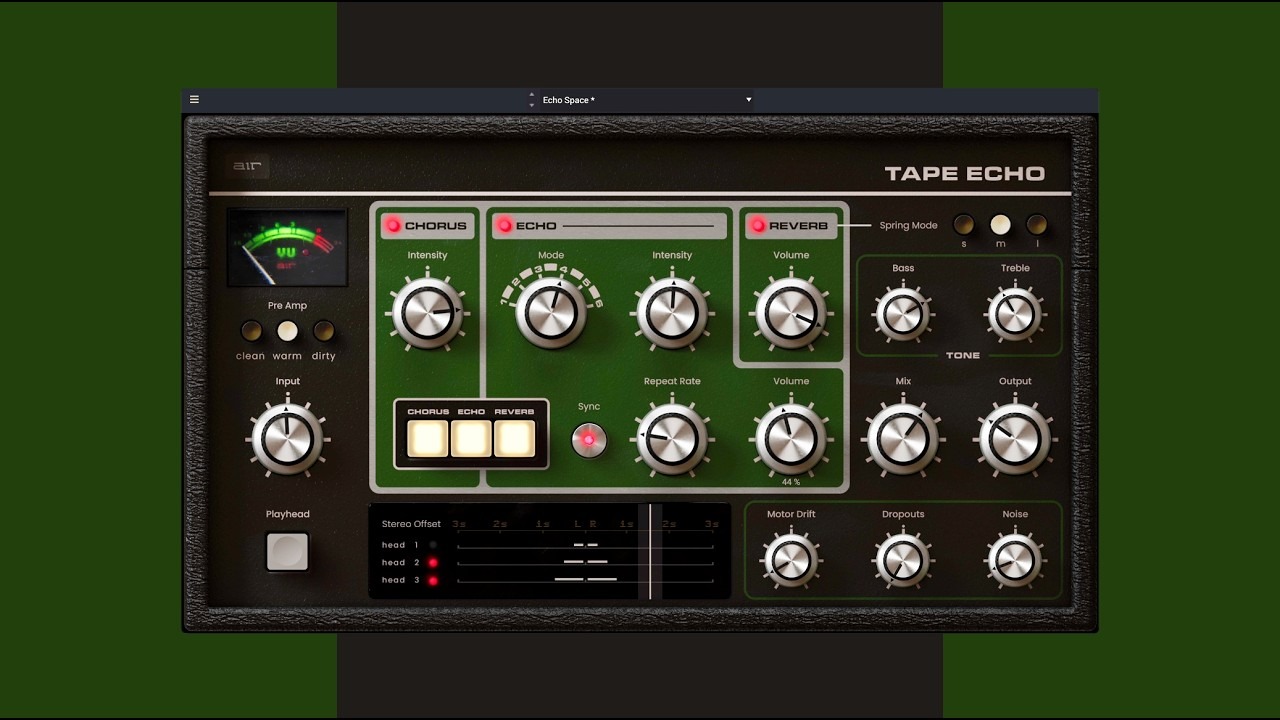 [怀旧电钢琴音源插件] AIR Music Technology AIR Tape Echo v1.0.0.70 [WiN]（63.37MB）插图