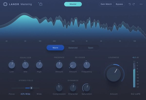 [AI母带效果器插件] LANDR Mastering Plugin Pro v1.1.54 [WiN]（62.82MB）