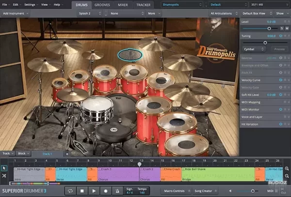 [超级鼓手音源插件] Toontrack Superior Drummer 3 v3.4.4 [WiN, MacOSX]（625MB）