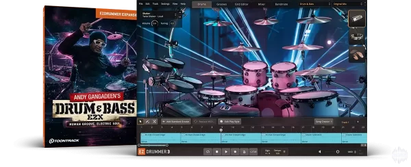 [EZDrummer扩展Superoir Drummer 3扩展鼓打贝斯电子音效] Toontrack Drum and Bass EZX v1.0.0（9.99GB）