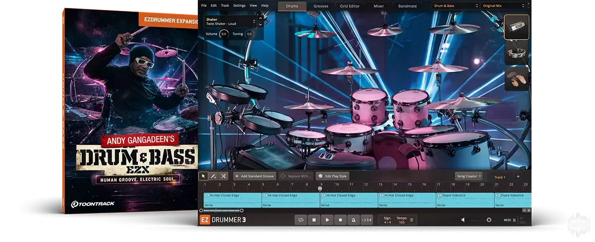 [EZDrummer扩展Superoir Drummer 3扩展鼓打贝斯电子音效] Toontrack Drum and Bass EZX v1.0.0（9.99GB）插图