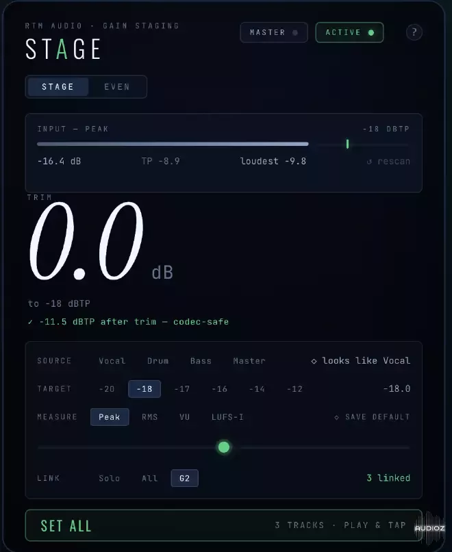 [增益结构管理插件] RTM Audio Stage v2.0.8 U2B [MacOSX]（13MB）插图