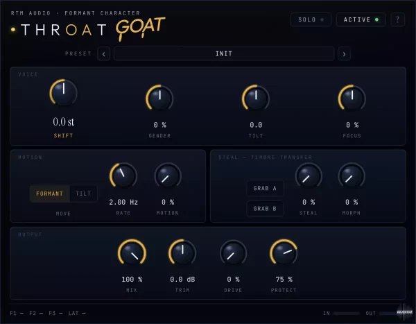 [人声共振峰塑形插件] RTM Audio Throatgoat v1.0.2 U2B [MacOSX]（12.2MB）